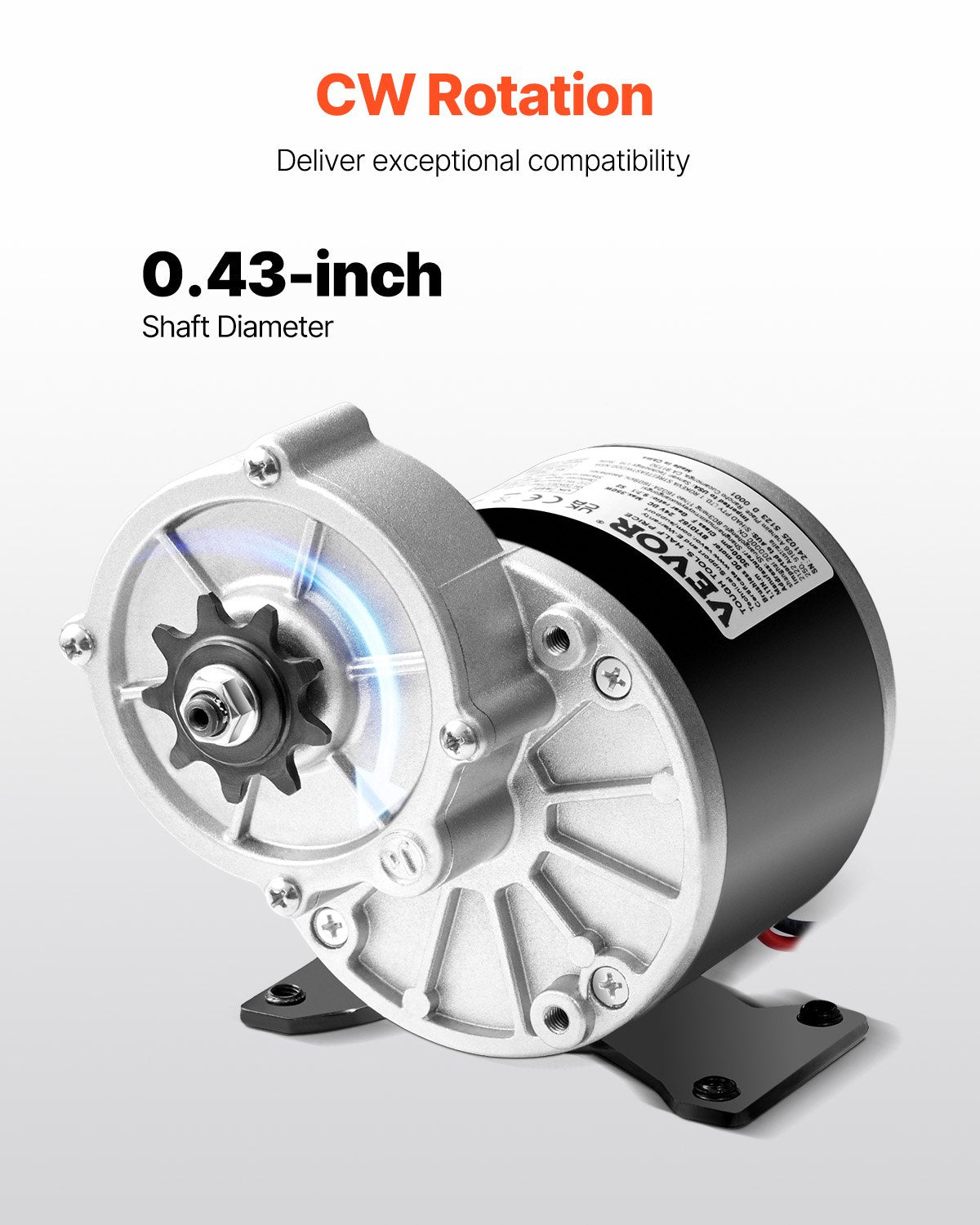 350W Electric Powerful DC Motor 24V 3000rpm Motor for E-Bike Dirt Bike DIY
