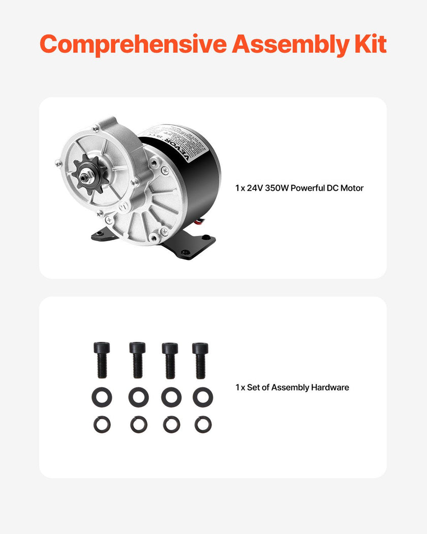 350W Electric Powerful DC Motor 24V 3000rpm Motor for E-Bike Dirt Bike DIY