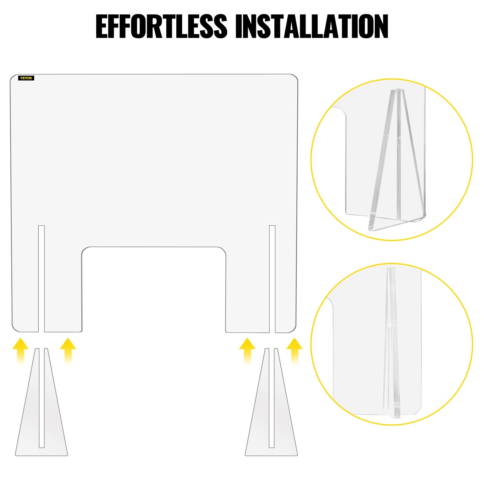 VEVOR Sneeze Guard for Counter 24