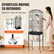 VEVOR Large Bird Cage 62 in Rolling Metal Parakeet Cage for Cockatiels Parrot