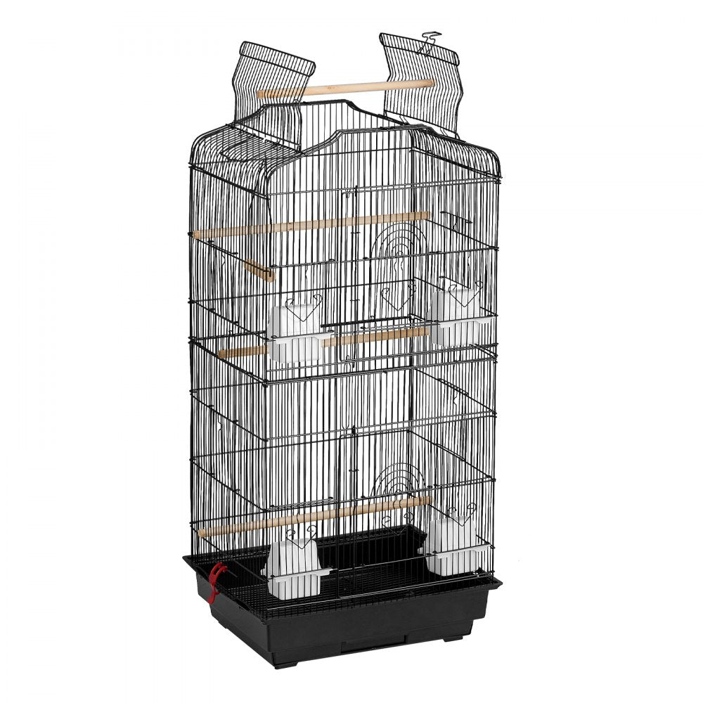 VEVOR Large Bird Cage 62 in Rolling Metal Parakeet Cage for Cockatiels Parrot