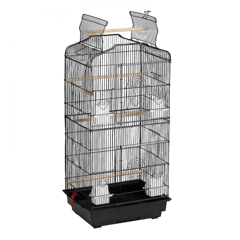 VEVOR Large Bird Cage 62 in Rolling Metal Parakeet Cage for Cockatiels Parrot