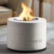 VEVOR Tabletop Fire Pit Bowl Concrete Fireplace Indoor Outdoor Patio Cylinder