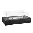 VEVOR Tabletop Fire Pit 14 inch Metal Fireplace Indoor Outdoor with Glass