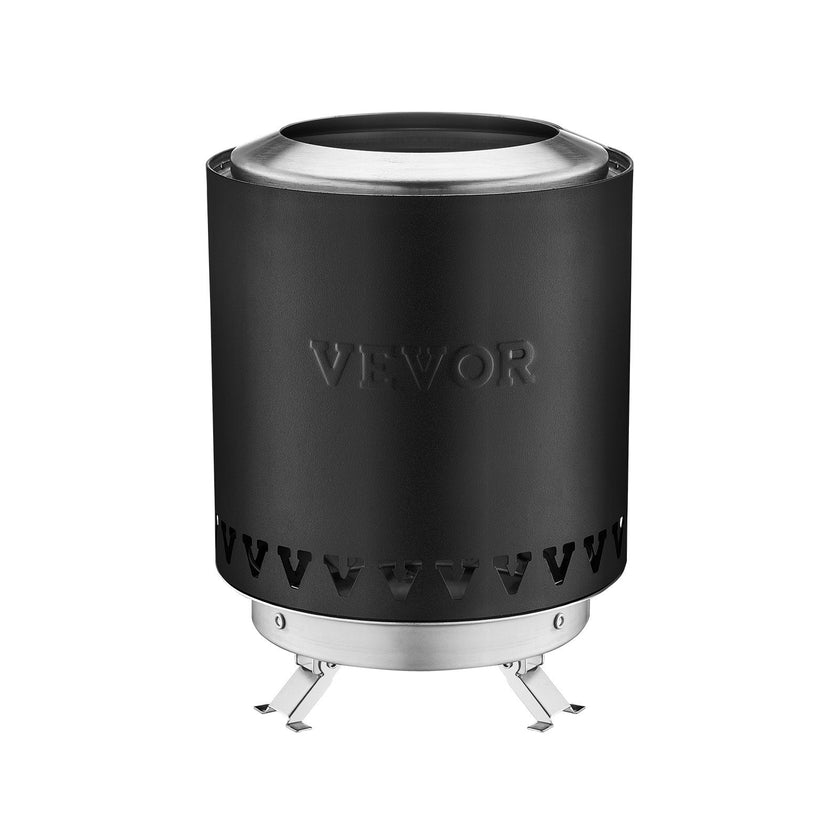 VEVOR Tabletop Fire Pit 6 inch Stainless Steel Fireplace Indoor Outdoor Black