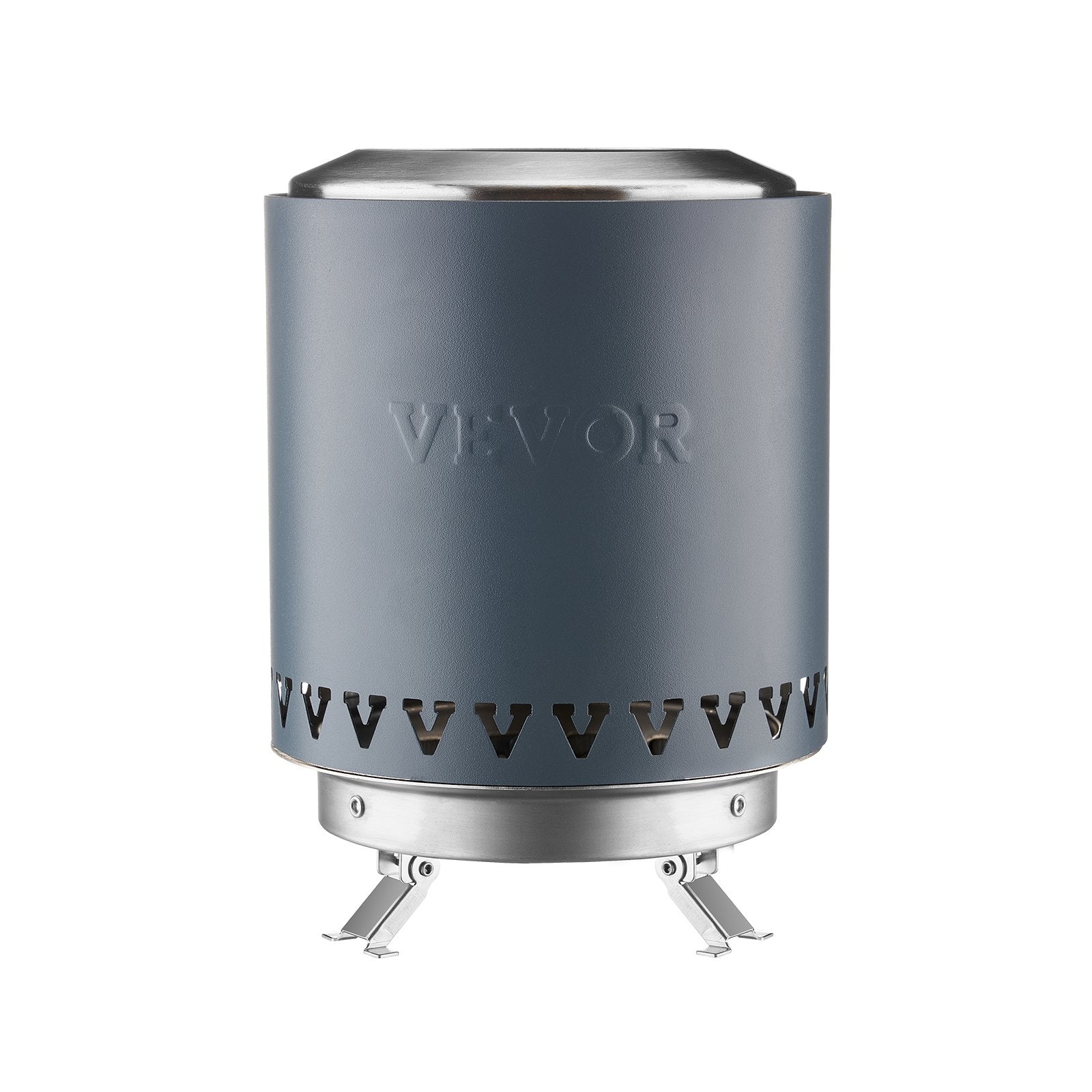 VEVOR Tabletop Fire Pit 6 inch Stainless Steel Fireplace Indoor Outdoor Blue