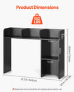 VEVOR Desktop Bookshelf Black Desktop Storage Organizer 2-Tier for Office & Home