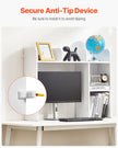 VEVOR Desktop Bookshelf White Desktop Storage Organizer 2-Tier for Office & Home