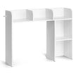 VEVOR Desktop Bookshelf White Desktop Storage Organizer 2-Tier for Office & Home