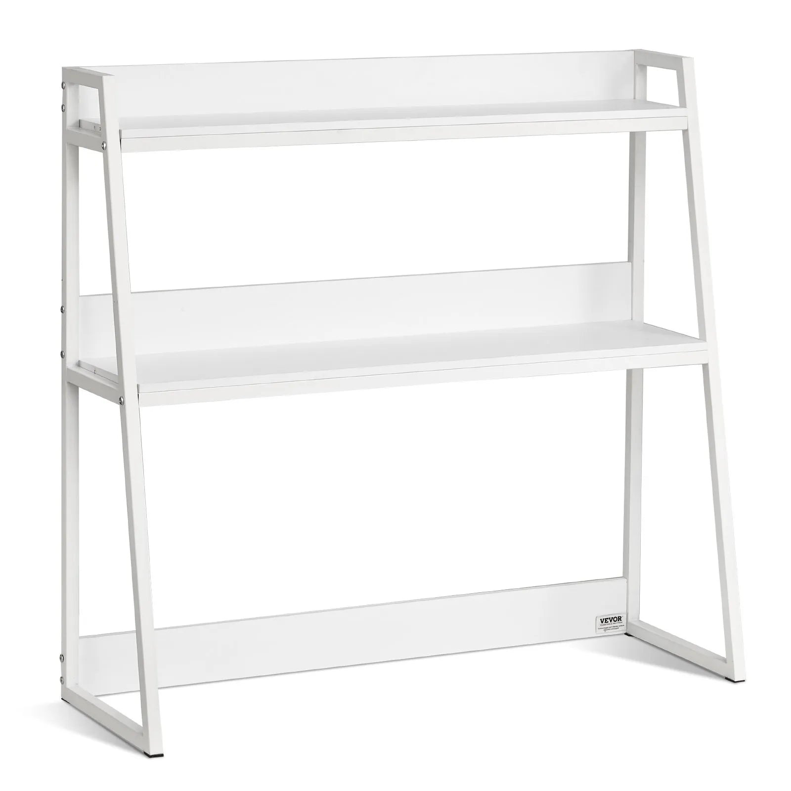 VEVOR Desktop Bookshelf Desktop Storage Organizer 2-Tier for Office & Home White