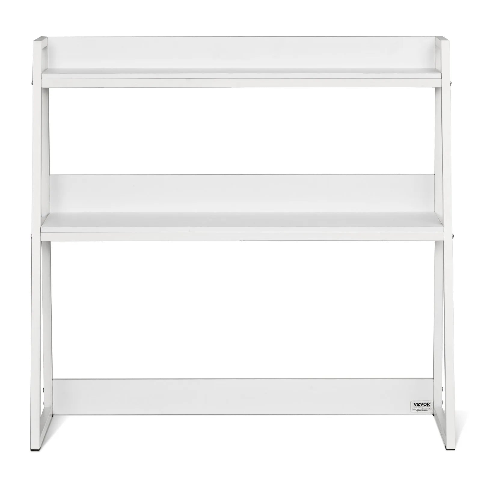 VEVOR Desktop Bookshelf Desktop Storage Organizer 2-Tier for Office & Home White