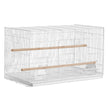 VEVOR Bird Flight Cage 18 in Small Metal Parakeet Cage for Cockatiels White