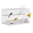 VEVOR Bird Flight Cage 18 in Small Metal Parakeet Cage for Cockatiels White