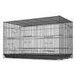 VEVOR 30 inch Bird Cage, Metal Large Parakeet Cages for Cockatiels Small Parrot Budgies Lovebirds Canaries, Pet Bird Cage with Rolling Stand and Tray