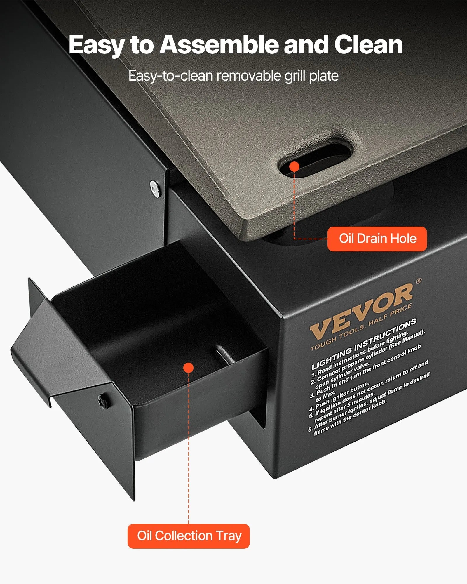 VEVOR Commercial Griddle, 16.9