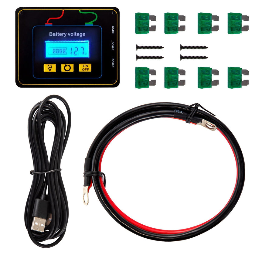 VEVOR Power Inverter, 2000W Modified Sine Wave Inverter, DC 12V to AC 120V Car Converter, with LCD Screen, Remote Controller, LED Indicator, AC Outlets Inverter for Truck RV Car Boat Travel Camping