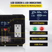 VEVOR Power Inverter, 5000W Modified Sine Wave Inverter, DC 12V to AC 110V Car Converter, with LCD Display, Remote Controller, LED Indicator, GFCI Outlets Inverter for Truck RV Car Boat Travel Camping
