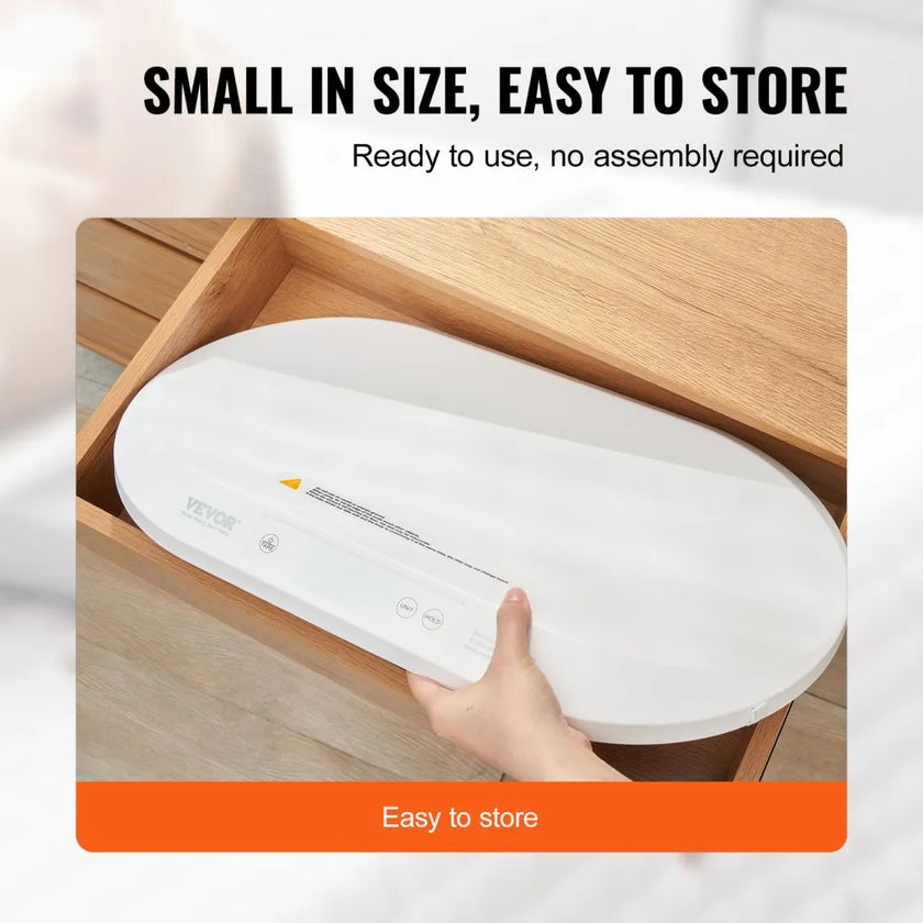 Smart Bluetooth Baby Scale – 88 lb Capacity/  2-in-1 Detachable Tray Baby Scale – 66 lb Capacity