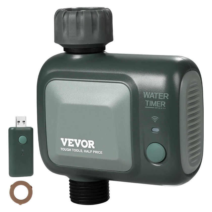 VEVOR WiFi Sprinkler Timer Single Outlet Smart Hose Faucet Water Timer Bluetooth