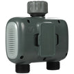 VEVOR WiFi Sprinkler Timer 2 Outlets Smart Hose Faucet Water Timer Bluetooth