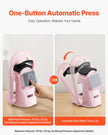 VEVOR Auto Hat Heat Press Machine 2pcs Interchangeable Platens Touchscreen Pink