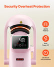 VEVOR Auto Hat Heat Press Machine 2pcs Interchangeable Platens Touchscreen Pink
