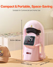 VEVOR Auto Hat Heat Press Machine 2pcs Interchangeable Platens Touchscreen Pink