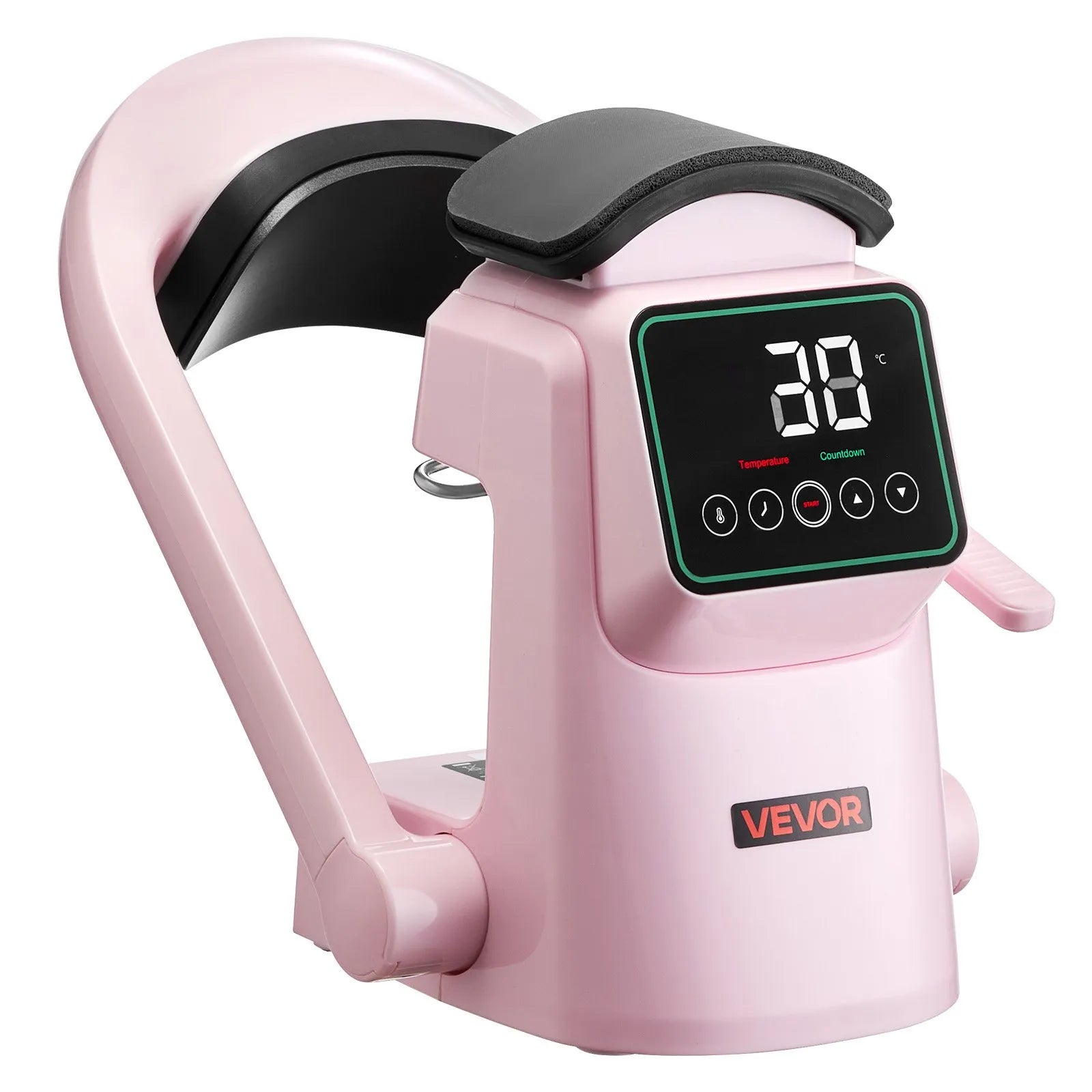 VEVOR Auto Hat Heat Press Machine 2pcs Interchangeable Platens Touchscreen Pink