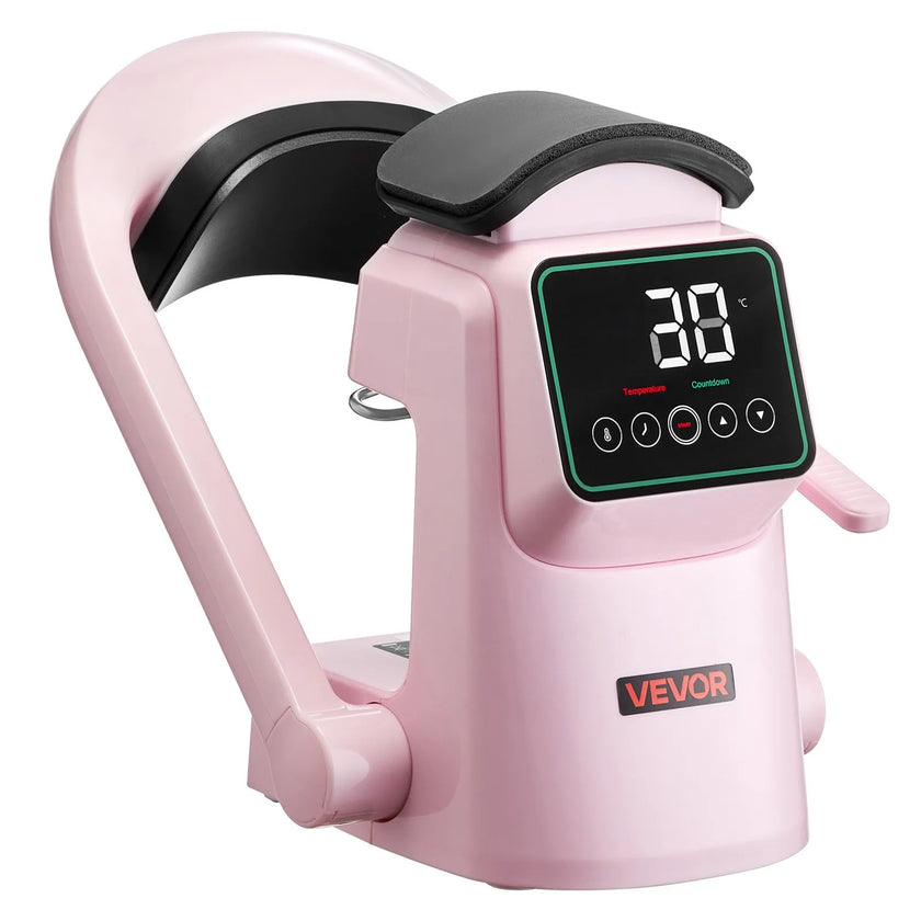 VEVOR Auto Hat Heat Press Machine 2pcs Interchangeable Platens Touchscreen Pink