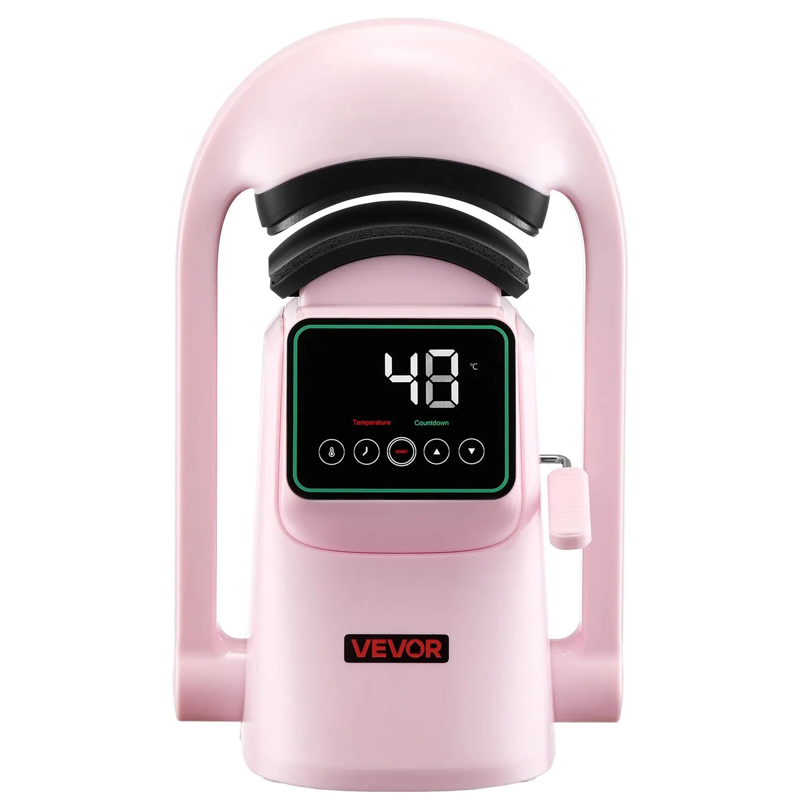 VEVOR Auto Hat Heat Press Machine 2pcs Interchangeable Platens Touchscreen Pink