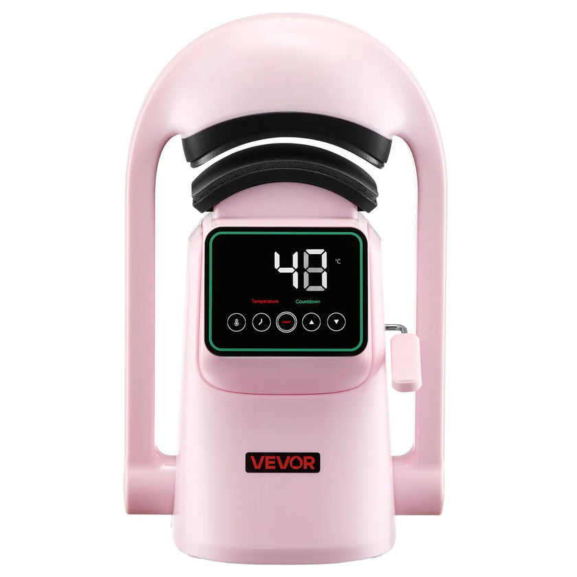 VEVOR Auto Hat Heat Press Machine 2pcs Interchangeable Platens Touchscreen Pink