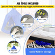 VEVOR Hanging Tree Tent, Max. 440lbs Capacity Tree Tent Swing, Hangout Hugglepod with LED Rainbow Decoration Lights Inflatable Cushion, Ceiling Hammock Tent Suit for Kids & Adult Indoor Outdoor, Blue