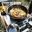 VEVOR Tent Wood Stove 18.3x15x14.17 inch, Camping Wood Stove 304 Stainless Steel With Folding Pipe, Portable Wood Stove 90.6 inch Total Height For Camping, Tent Heating, Hunting, Outdoor Cooking