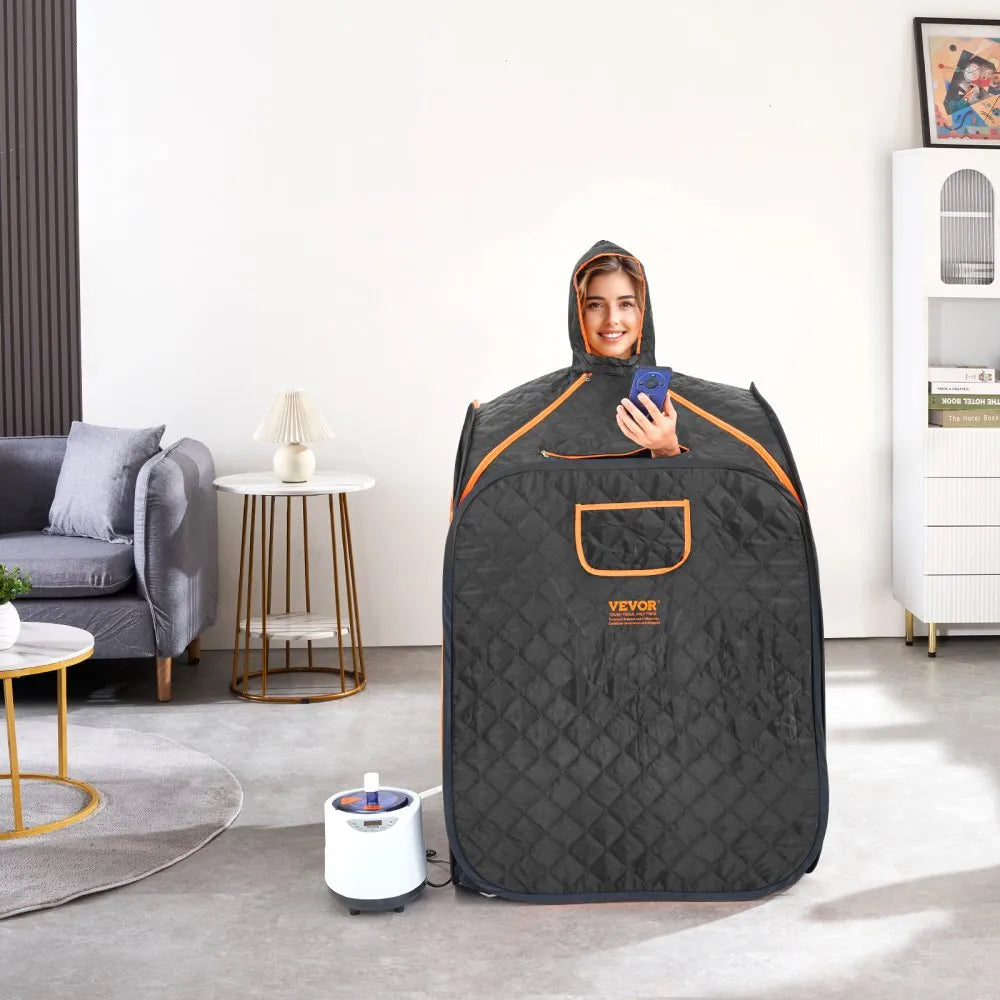 VEVOR Portable Steam Sauna Tent 1200W Personal Spa Loss Weight Detox Therapy