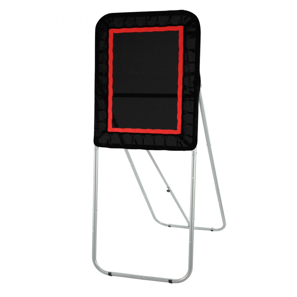 VEVOR Folding Lacrosse Rebounder for Backyard, 3x4 Ft Volleyball Bounce Back Net, Pitchback Throwback Baseball Softball Return Training Screen, Adjustable Angle Shooting Practice Training Wall, Black