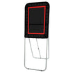 VEVOR Folding Lacrosse Rebounder for Backyard, 3x4 Ft Volleyball Bounce Back Net, Pitchback Throwback Baseball Softball Return Training Screen, Adjustable Angle Shooting Practice Training Wall, Black