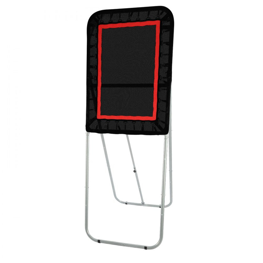 VEVOR Folding Lacrosse Rebounder for Backyard, 3x4 Ft Volleyball Bounce Back Net, Pitchback Throwback Baseball Softball Return Training Screen, Adjustable Angle Shooting Practice Training Wall, Black
