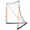 VEVOR Lacrosse Goal, 6' x 6' Lacrosse Net, Portable Lacrosse Goal with Carry Bag, Fiberglass Rod Backyard Lacrosse Training Equipment, Easy Setup Collegiate Goal, Perfect for Youth Adult Training