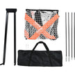VEVOR Lacrosse Goal, 6' x 6' Lacrosse Net, Portable Lacrosse Goal with Carry Bag, Fiberglass Rod Backyard Lacrosse Training Equipment, Easy Setup Collegiate Goal, Perfect for Youth Adult Training
