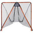 VEVOR Lacrosse Goal, 6' x 6' Lacrosse Net, Folding Portable Backyard Lacrosse Training Equipment, Steel Frame Training Net, Quick & Easy Setup Lacrosse Goal, Perfect for Youth Adult Training, Orange