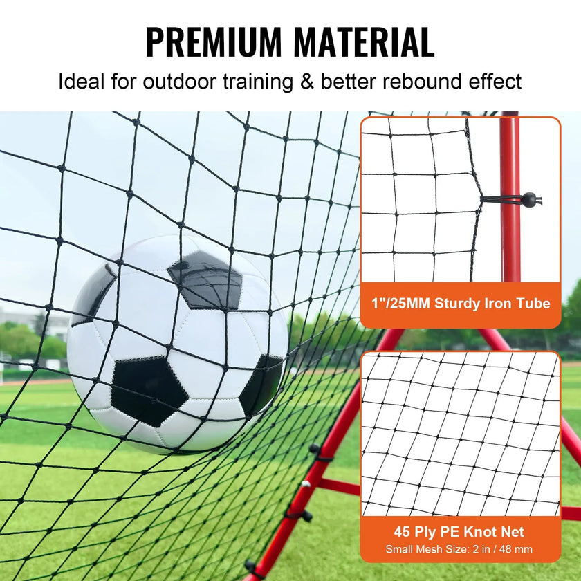 VEVOR Soccer Rebounder Rebound Net, Kick-Back 39