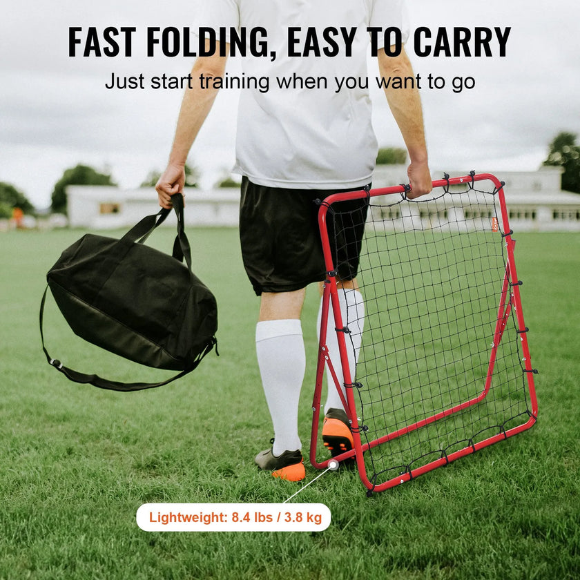 VEVOR Soccer Rebounder Rebound Net, Kick-Back 39