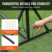 VEVOR Soccer Rebounder Net, 12x6FT Iron Soccer Training Equipment, Sports Football Training Gift with Portable Bag, Volleyball Rebounder Wall Perfect for Backyard Practicing, Solo Training, Passing