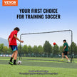 VEVOR Soccer Rebounder Net, 12x6FT Iron Soccer Training Equipment, Sports Football Training Gift with Portable Bag, Volleyball Rebounder Wall Perfect for Backyard Practicing, Solo Training, Passing