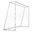 VEVOR Soccer Rebound Trainer, 8x6FT Iron Soccer Training Equipment, Sports Football Rebounder Wall with Double-Sided Rebounding Net & Goal, Perfect for Backyard Practicing, Solo Training, Passing