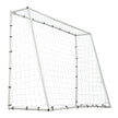 VEVOR Soccer Rebound Trainer, 8x6FT Iron Soccer Training Equipment, Sports Football Rebounder Wall with Double-Sided Rebounding Net & Goal, Perfect for Backyard Practicing, Solo Training, Passing