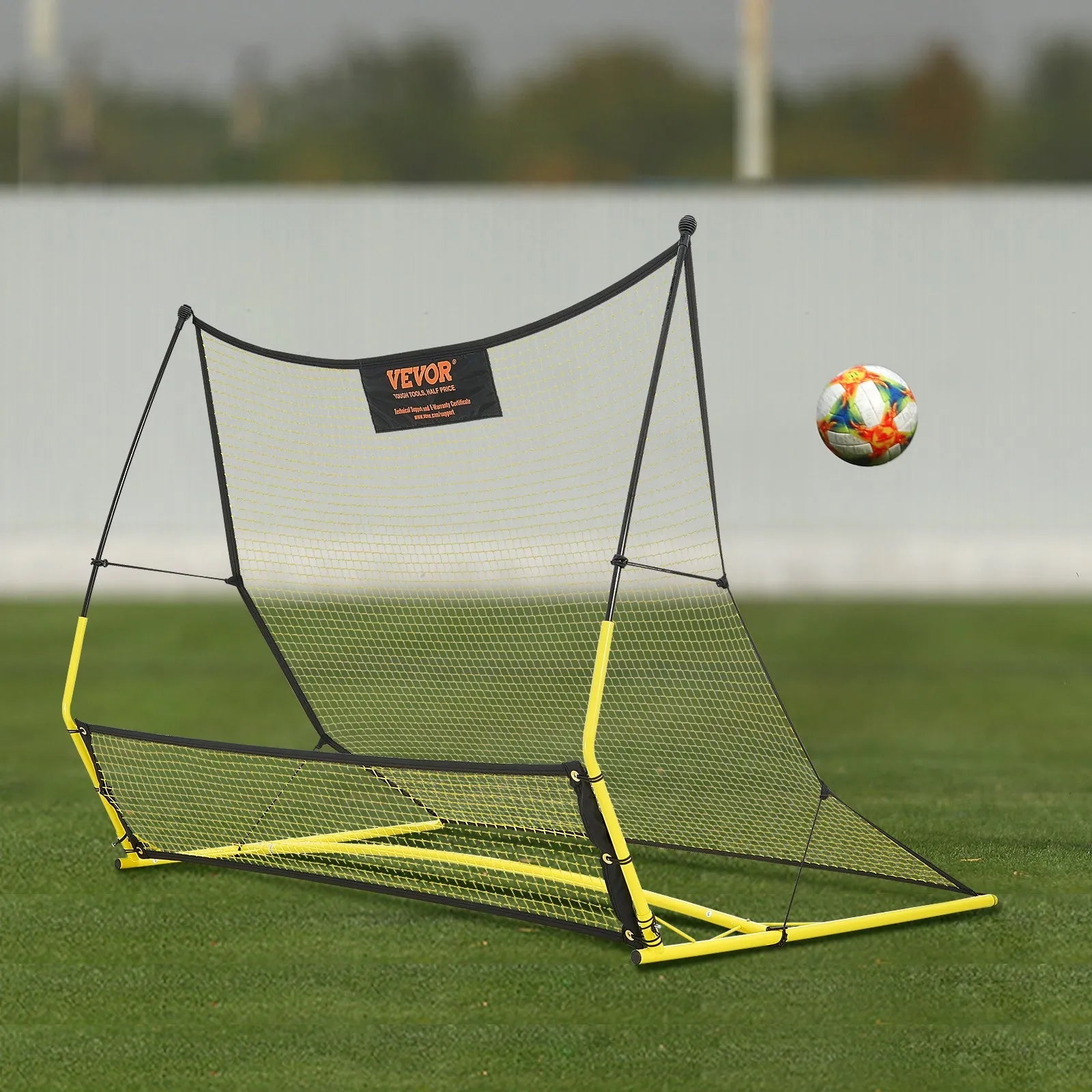 VEVOR Soccer Trainer, 2-IN-1 Portable Soccer Rebounder Net, 72