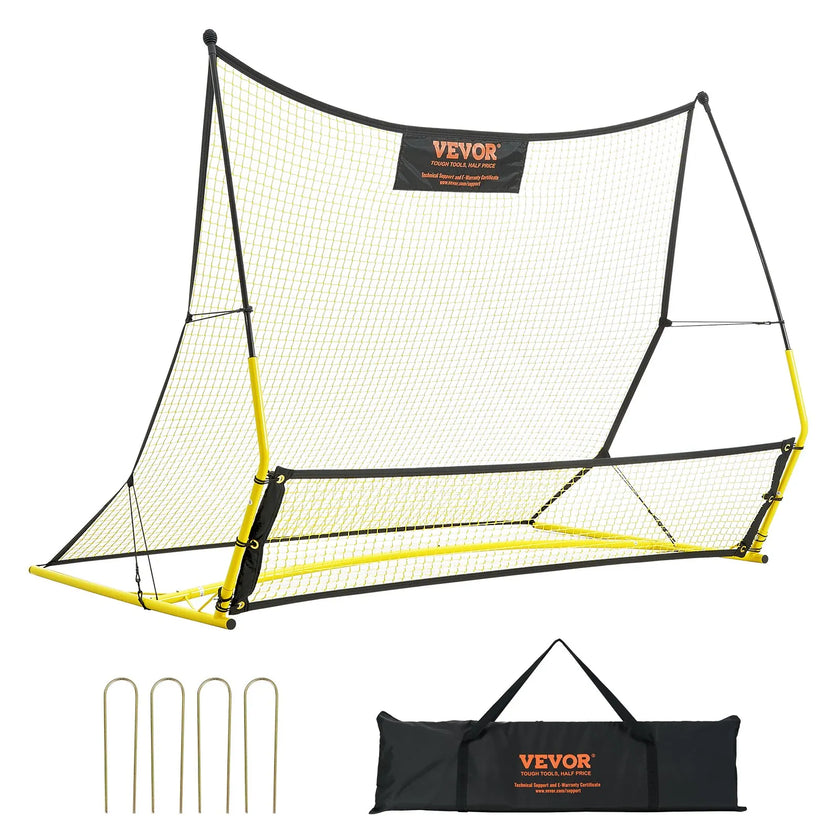 VEVOR Soccer Trainer, 2-IN-1 Portable Soccer Rebounder Net, 72