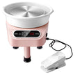 VEVOR Pottery Wheel, 10 inch Pottery Forming Machine, 350W Electric Wheel for Pottery with Foot Pedal and LCD Touch Screen, Direct Drive Ceramic Wheel with 3 Support Legs for DIY Art Craft, Pink
