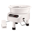 VEVOR Pottery Wheel, 10 inch Pottery Forming Machine, 350W Electric Wheel for Pottery with Foot Pedal and LCD Touch Screen, Direct Drive Ceramic Wheel with 3 Support Legs for DIY Art Craft, White